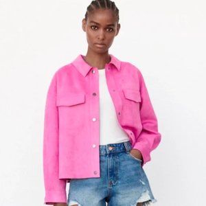 ZARA faux-suede shacket (shirt/jacket)